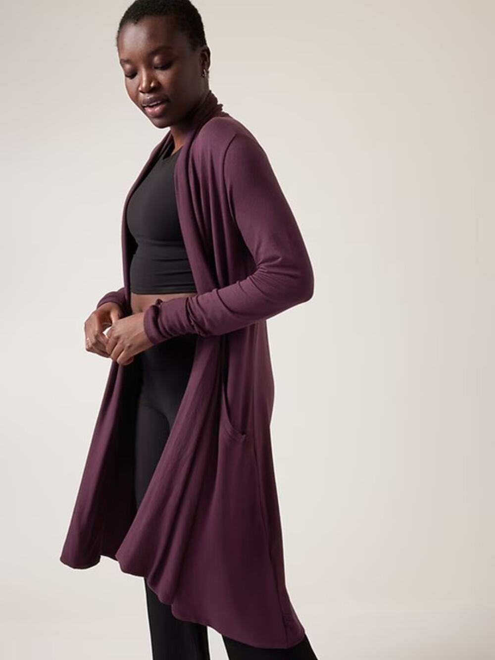 Athleta Pranayama Long Wrap Cardigan